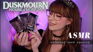 ASMR 🕸️ Magic The Gathering: Dusk Mourn House of Horror 🕷 Collector Booster Pack Opening