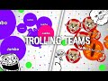 Agar.io - TROLLING TEAMS IN AGARIO!