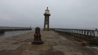 The East Pier in Whitby - North Yorkshire England