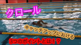 【水泳】【初級】クロールを長く楽に泳ぎ続けるには！？キャッチアップクロールのススメ