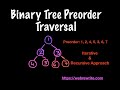 Binary Tree Preorder Traversal (Iterative & Recursive Approach) | Programming Tutorials