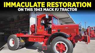 La restauration de ce tracteur Mack FJ de 1943 est impeccable !