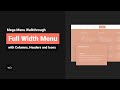 Enhanced (formerly Mega) Menu Walkthrough – Columns and Icons