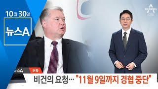 [단독]비건의 요청…“11월 9일까지 남북경협 중단” | 뉴스A