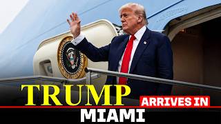 WATCH: US President Trump arrives in Miami to attend UFC 327 championship