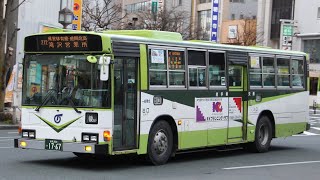 岩手県交通 日野ブルーリボン KC-HT2MMCA走行音 Bus sound