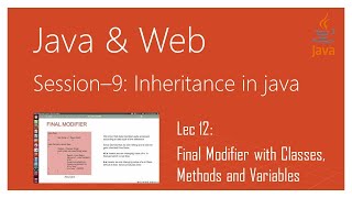 Inheritance in Java | #12 | Final Modifier with Classes, Methods and Variables