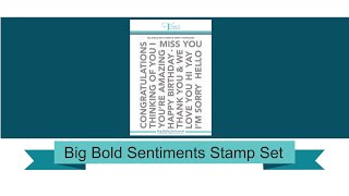 Trinity Stamps Product Closeup- Big and Bold Sentiments