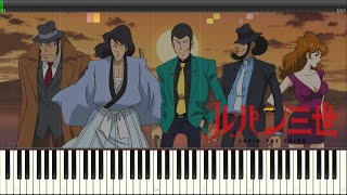 ルパン三世 '89のテーマ／大野雄二『MIDI音源 + Synthesia』THEME FROM LUPIN Ⅲ '89