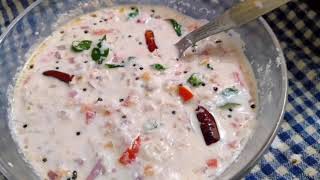 How to make Thakkali Pachadi with Curd and Coconut || Tomato Raita - Resh's Ruchi Kitchen