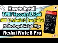 Install TWRP Recovery & Root On Redmi Note 8 Pro | MIUI 12 Android 10 | No Bootloop | Best Video |