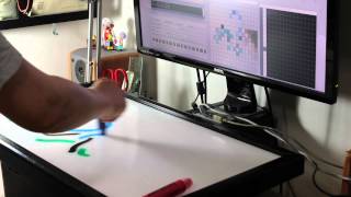 Drawing midi sequencer test (processing + webcam + ableton live)
