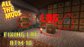 How to fix Lag All the Mods 10 #atm10 #minecraft