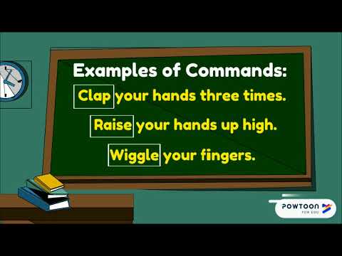 What are the examples of command?