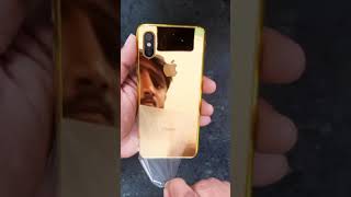 Mi A2 made iPhone X Fully Gold phone Best look