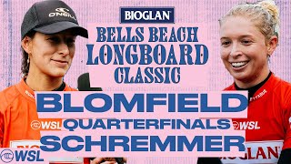 Honolua Blomfield vs Mason Schremmer | Bioglan Bells Beach Longboard Classic 2024 - Quarterfinals