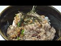 サバ缶納豆丼【リアル30秒クッキング】（料理 丼物 時短簡単レシピ）