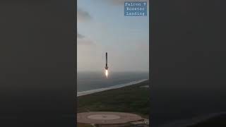 close-up of Falcon 9 Booster Landing at Cape Canaveral