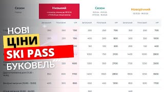 Скіпас Буковель 2024-2025 сезон | огляд цін на Скі паси | ski pass буковель 2025 | ціни на скіпаси