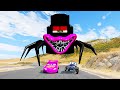 Epic Escape from Giant Mack Black Edition Eater | Lightning McQueen vs Mack Monster | BeamNG.Drive