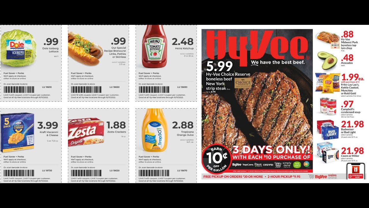 Hy-Vee Weekly Sale Ad Flyer & Hy-Vee Super Hot Deals Coupons 10.05.2022 ...