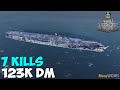 World of WarShips | Shōkaku | 7 KILLS | 123K Damage - Replay Gameplay 4k 60 fps