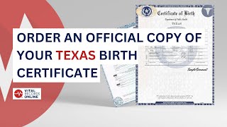 Order a Copy of Your Texas Birth Certificate From Home - Vital Records Online
