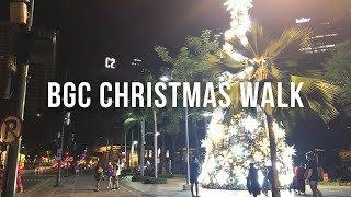 [4K] BGC Christmas Walk | Taguig City Philippines November 2020