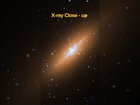 NGC 3115 – Spindle-shaped galaxy in a star cluster X-ray close-up with clear details #shorts #trendingshorts