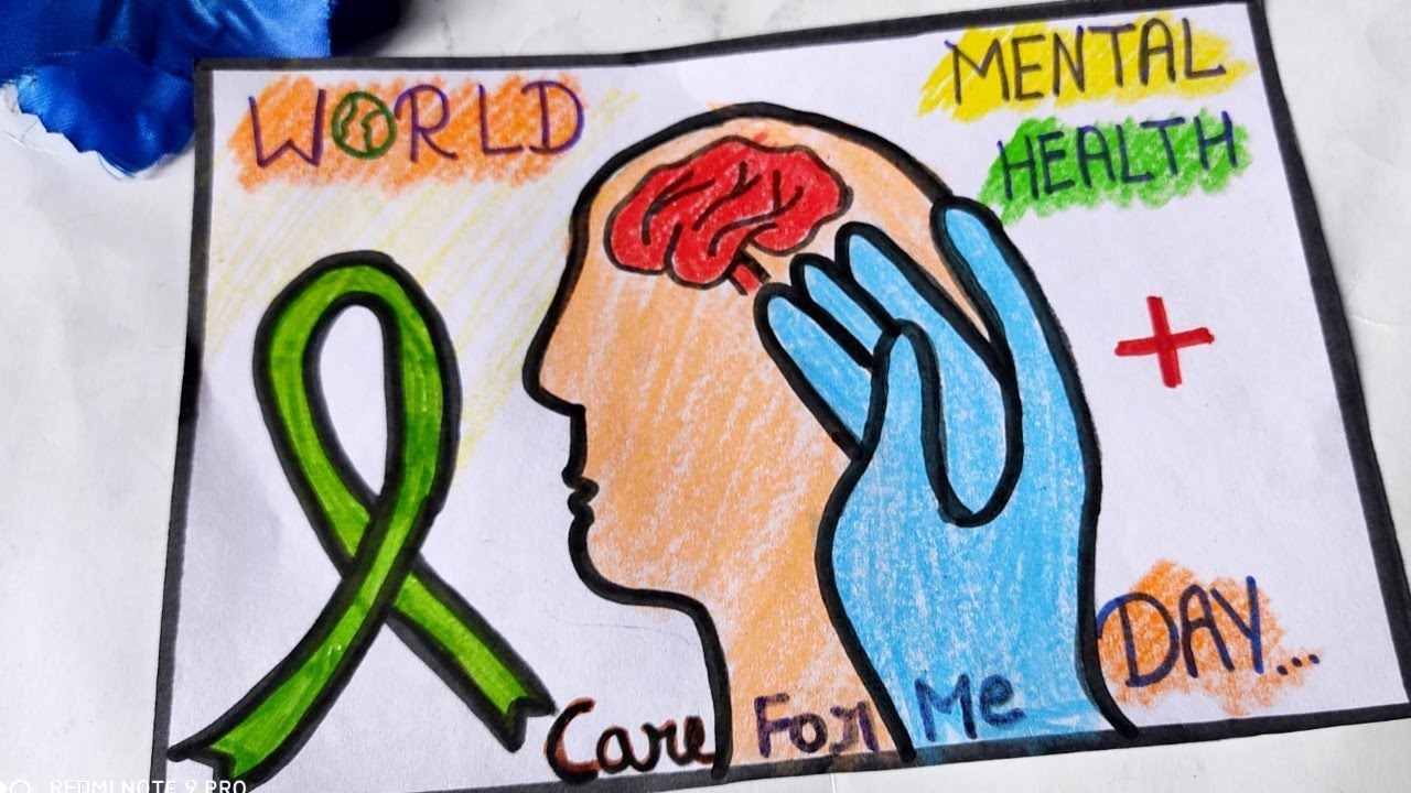 World Mental Health Day Drawing Easy L How To Draw Poster 43 Off