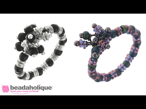How to Make a Memory Wire Ring With a Beaded Focal Cluster How to Make a Memory Wire Ring With a Beaded Focal Cluster
