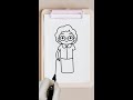 how to draw a grandmother