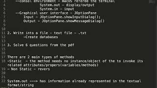 Java: input and output operations in console environment