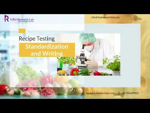 What is the standardization of recipe?