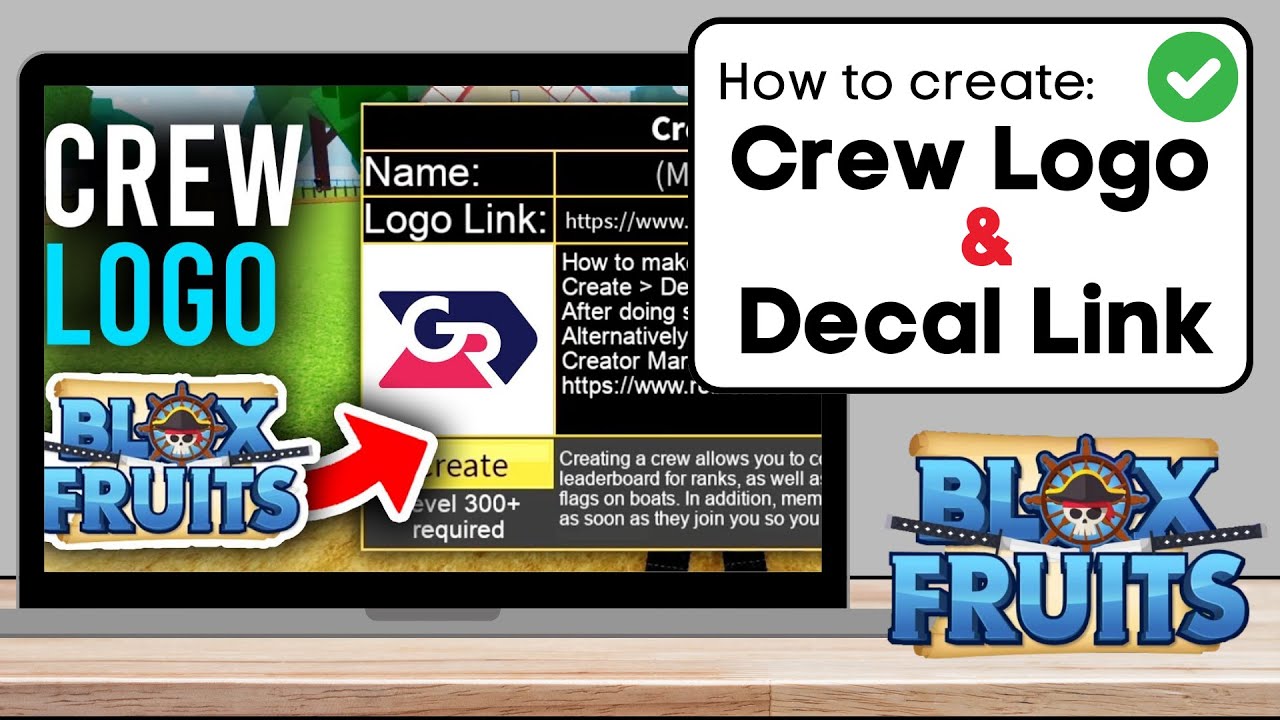 How To Create A Crew Logo In Blox Fruits And Get A Decal Link - Full ...