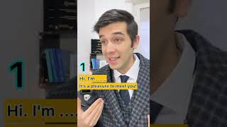Business English (Introducing Yourself At A Job interview) #shorts