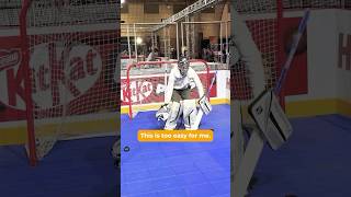 I Should’ve Worn The Chest Pad… 😳 OUCH! #hockey #nhl #youtuber #goalie