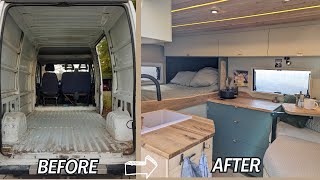 Budget friendly 4200€ Cheap Camper Van Conversion Easy Build Start to finish timelapse Vanlife