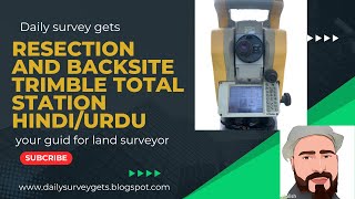 Resection in Trimble Access M3: Step-by-Step Guide  tremble total station