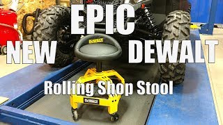 Epic New DEWALT Rolling Shop Stool | DXSTAH025