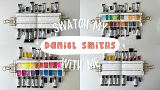 Swatching my Daniel Smith watercolor paints!