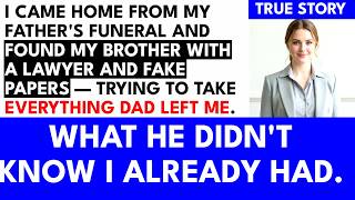 I Came Home From My Father's Funeral and Found My Brother Already Stealing the....| Recovery Stories