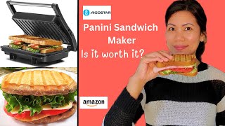 Panini Press Grill Sandwich Maker Review from Aigostar