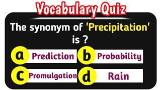 Vocabulary Quiz ! Improve your vocabulary in English Grammar