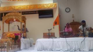 Guru shabad Kiran by Nilima and Rajat Khanna on tabla sewa