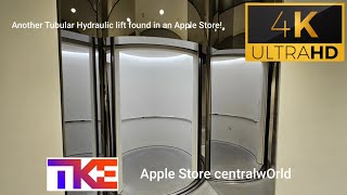 TKE/ThyssenKrupp tubular hydraulic lift at Apple Store centralwOrld