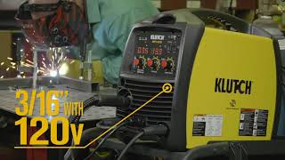 Klutch MIG Welder with Multi Processes  Inverter MIG Flux-Cored Arc and TIG 120V 3090 Amp Output Mod