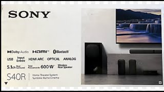 Sony HT S40R home theatre unboxing