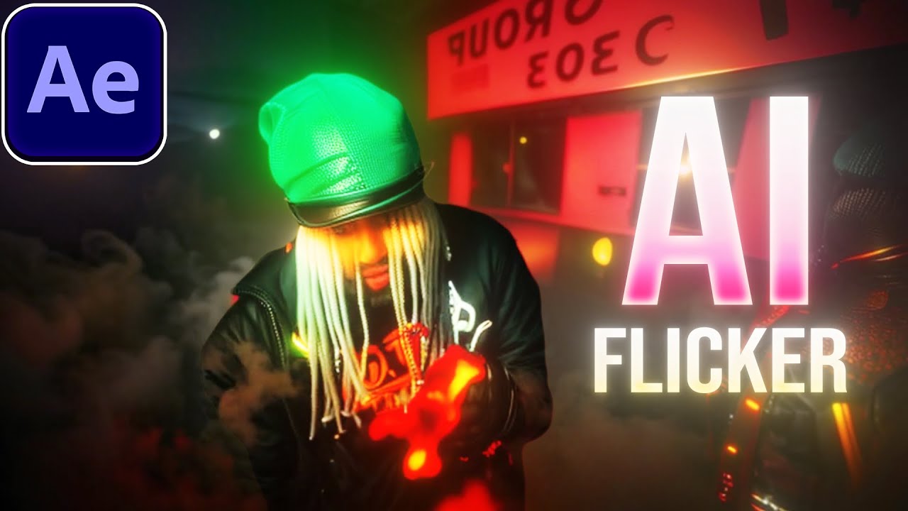 Ai Flicker Effect After Effects Tutorial Youtube