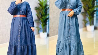 Stylish dresses🥰 Denim long frock \u0026imp short tops 😍 cute collections😍don't miss it ✨️❤️